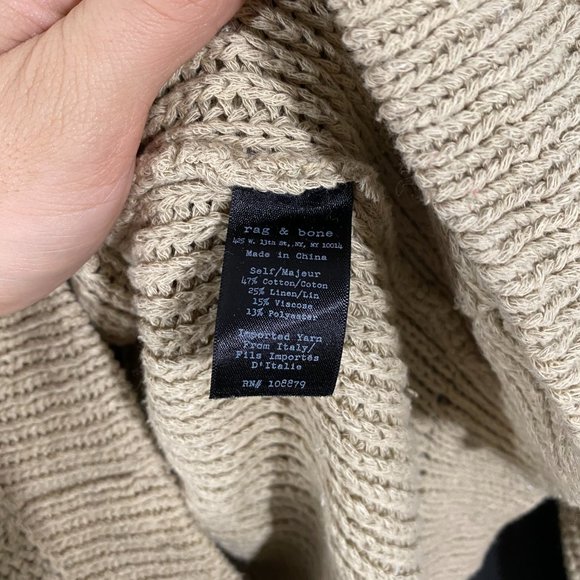 Rag & Bone Knit Shawl Sweater - Picture 3 of 4